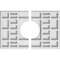 Ekena Millwork Beaux Architectural Grade PVC Ceiling Medallion, 10"W x 6 5/8"H x 3"ID x 3 1/2"C x 1"P, Two-Piece CMP10X6BX2-03000 - alternate 1